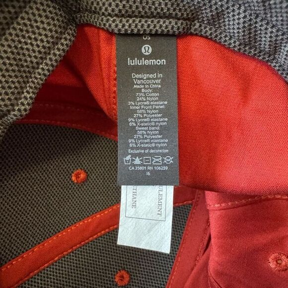 Lululemon Athletics On The Fly Adjustable Strap Men’s Hat Baseball Red OS - Picture 5 of 8